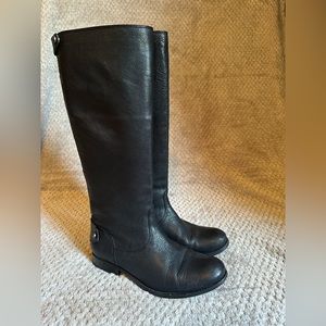 Authentic Frye Leather Black Riding Boot - Size 7B
